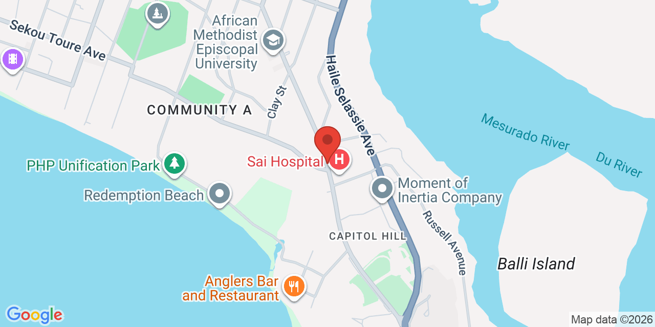 Map of Camp Johnson Road, Monrovia, Liberia