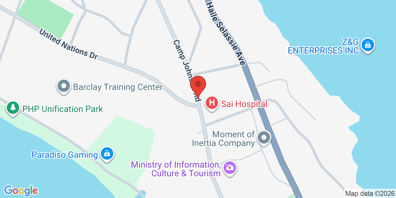 Map of Camp Johnson Road, Monrovia, Liberia